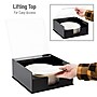 Mind Reader Plastic Paper Plate Holder Covered Dispenser with Lid, Black/Clear (PSTOR-BLK)~#|#~86D0774B-5BDE-4F4E-BC323A6BCD361EE4_sc7