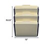 TRU RED Unbreakable 3‑Pocket Plastic Letter Wall File, Smoke – Durable Wall‑Mounted Organizer for Mail, Documents & Daily Filing~#|#~87012629-D6AC-45A9-B67804B8B3E21BEA_sc7
