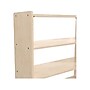 Flash Furniture Bright Beginnings 3-Section Open Storage Unit, 24.5"H x 31.5"W x 11.75"D, Brown (MK-KE23971-GG)~#|#~870164E1-028C-4358-82D4FA47CC8301DF_sc7