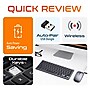 Delton N35 Portable/Travel/Small Wireless Keyboard and Mouse Combo, Silver (DKMKITMIN35-WB)~#|#~870BDB80-5A18-4B80-9069D7807FD80FCD_sc7