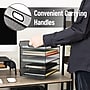 Mind Reader 5-Compartment Metal Desk Tray, Black (5MTROG-BLK)~#|#~871BCF3C-D1C9-4FF6-A402C747469C0EDE_sc7
