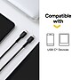 NXT Technologies™ 6 Ft. Braided USB-C Cable, Black (NX60469)~#|#~872873F7-5E5B-4211-AA64CA0B6FF658D2_sc7