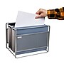 Mind Reader Hanging File Folder Organizer Metal, Silver (BOXFILE-SIL)~#|#~872F12FF-2E22-4580-A3C18FF6595088E0_sc7