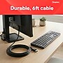 Staples TECH HDMI Cable – 12 ft. High‑Speed Male‑to‑Male Audio/Video Cable for TVs, Monitors, Laptops & Projectors, Black~#|#~87454C28-3229-4D04-B333250F4513176C_sc7