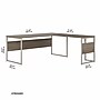 Bush Business Furniture Hybrid 72"W L Shaped Table Desk with Metal Legs, Modern Hickory (HYB026MH)~#|#~875579DE-F2F2-4069-8F9BCFF480E8B2E4_sc7