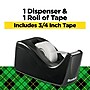 Scotch Desktop Dispenser, 3.1", 1" Core, Black (C60-BK)~#|#~87586450-A819-4379-A23A9A1F8F35913F_sc7