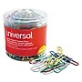Universal Paper Clips, Vinyl Coated Wire, Jumbo, Assorted Colors, 250/Pk~#|#~8786E5EA-12F0-46AB-AC35279B8BB0E61D_sc7