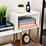 Mind Reader 3 Metal Desktop Bookshelf, 15.75" x 7.87" x 23.75", White (MDGDESK-WHT)~#|#~878C733E-BBBE-4437-B25AD541998920C5_sc7