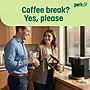 Perk Eco 12 Oz Compostable Paper Hot Cups, 500 Count Bulk Disposable Coffee Cups for Hot Beverages, White/Green~#|#~87A25F13-DFF9-41B6-B6530CD3F753BDB5_sc7