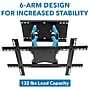 Mount-It! Articulating Wall TV Mount, 132 lbs. Max. (MI-385)~#|#~87B919AB-E1A4-419E-82A875CAC50C7B2E_sc7