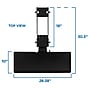 Mount-It! Under Desk Computer Keyboard and Mouse Tray, Black (MI-7135)~#|#~87C3D360-BB48-4599-A9FC17AFB769277E_sc7