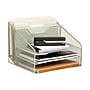 Staples 5-Compartment Metal Mesh File Organizer, Sage Green (ST63829)~#|#~87D3687A-ABBA-487A-B6974BD6B3F6429E_sc7
