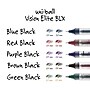 uni-ball VISION ELITE BLX Rollerball Pens, Micro Point, Blue/Black Ink, 12/Pack (69020)~#|#~87DEF059-690A-42CF-A70CBD542245C432_sc7
