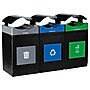 Commercial Zone Avante Series Polyethylene Triple-Stream Trash, Recycling and Compost Center, 165 Gallon, Black (787302MSA)~#|#~87E0D6E7-E658-4142-98854DD4EFB5A92E_sc7
