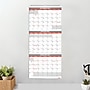 2027 Staples 12" x 27" Three-Month Wall Calendar, White/Red/Gray (ST53920-27)~#|#~87FB4771-1FB5-4057-88037860C38D702A_sc7