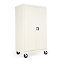 Alera® Mobile Storage Cabinet, Putty, 3-Shelf, 66"H x 36"w x 24"D~#|#~s0205351_sc7