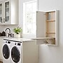 Household Essentials In‑Wall Recessed Ironing Board Cabinet with Storage Shelves, White (HH18100-1)~#|#~88053345-D539-494B-A214B04EFF50BB15_sc7