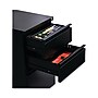 Alera 3-Drawer Mobile Vertical File Cabinet, Letter Size, Lockable, 28"H, Black (ALEPBBBFBL)~#|#~88097AFE-2F38-4B51-A26BFDBA1F7614FC_sc7