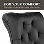 Bush Furniture Key West 54"W Computer Desk with Storage and Mid-Back Tufted Office Chair, Dark Gray Hickory (KWS020GH)~#|#~88271EF8-B4AE-4D23-9E9210B7D22A7FBE_sc7