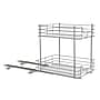 Household Essentials Metal Two-Tier Pull-Out Pantry Organizer, Silver (HH25310-1)~#|#~882D4A07-784C-4DD0-97CB73B0BA7F290E_sc7