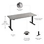 Bush Business Furniture Move 60 Series 72"W Electric Height Adjustable Standing Desk, Platinum Gray/Black (M6S7230PGBK)~#|#~88521CA2-7F8A-4F13-AFAA3E12B06CADBB_sc7
