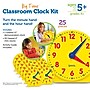 Learning Resources Classroom Clock Kit, Learning to Tell Time Manipulative, Yellow, 25 Pieces (LER2102)~#|#~887B359F-EE6C-441B-BAE5FB7FE8215F0E_sc7