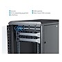 StarTech 4-Post 18U Server Rack Cabinet, Lockable 19" Data Rack Cabinet for Computer (RK1836BKF)~#|#~889C823B-281B-4893-96043214332161B1_sc7
