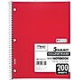 Mead 5-Subject Notebook, 8.5" x 11", College Ruled, 200 Sheets, Assorted Colors, Each (06780)~#|#~88A08922-54CC-49D4-8F2A1399ACE0E740_sc7