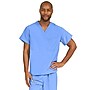 Medline PerforMAX Unisex Reversible 1-Pocket V-Neck Scrub Top, Chest Pocket, Ceil Blue, Medium (810NTHM-CA)~#|#~89074E26-186B-49F8-B348DF167CFE7989_sc7