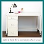Space Solutions 3-Drawer File Cabinet with Pencil Drawer Letter-Width, Pearl White, 18" Deep (19157)~#|#~89094AE3-C50C-4FE2-ADD41507905C2D65_sc7