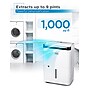 Black & Decker 9-Pint Portable Dehumidifier, 2-Speed, Covers up to 1000 sq. ft., White (BDT08TW)~#|#~890ECB6D-93FA-45E9-B6C725413F13AC71_sc7