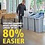Rubbermaid Slim Jim Single-Stream Recycling Station, 23 Gallon, Gray/Blue (2185055)~#|#~891223F2-DD44-459F-85A5E0DD217795AF_sc7