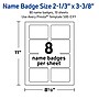 Avery Laser/Inkjet Rectangle Multipurpose Labels, 2-1/3" x 3-3/8", White, 80/Pack (S00-D2Y)~#|#~891C48D1-D5FD-4D61-84F72EA20F503CD5_sc7