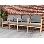 Lesro Amherst Wood 4-Seat Tandem Seating, Chambray Grey/Natural (AW4103.WNA-01CHGY)~#|#~89205A04-0BDA-4740-B5AF514A55296146_sc7
