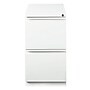 Staples 2-Drawer Vertical File Cabinet, Locking, White, Letter, 19.88"D (26818D)~#|#~8934221C-D2F3-41F9-84ADEF91878606FF_sc7