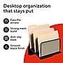 TRU RED™ 5-Compartment Metal Mesh File Organizer,  Matte Black (TR57554)~#|#~893B3666-EFCD-424B-AE2CE86F178A28B7_sc7