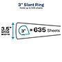 Avery Heavy Duty 3" 3-Ring View Binders, Slant Ring, White, 2/Pack (79791)~#|#~893E3B43-7C8D-49E0-9B65457834A3122A_sc7