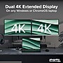 Plugable 4K USB 3.0 & USB-C to DisplayPort and HDMI Dual Monitor Adapter, Male to Female, Black (USBC-6950U)~#|#~8941FEBC-6CFC-4872-88FBAABDB93B7CB6_sc7