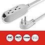 Staples TECH 25' Extension Cord, 3-Outlet, 16 AWG, Gray (ST22129-CC)~#|#~895EAC37-A323-4BE4-A0FBCCDB89FA9E83_sc7