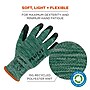 Ergodyne ProFlex 7002-ECO Recycled PU Coated Gloves, 15 Gauge, Green, X-Small (10561)~#|#~89644A87-DC93-48AC-9365043CF843C64F_sc7