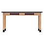 Diversified Woodcrafts School Classroom Rectangular Science Lab Table, 60" x 24", Oak (C7606K30N)~#|#~898E5F04-5515-44B8-9992374142FCCD3C_sc7
