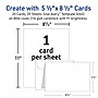 Avery Half-Fold Greeting Cards with Envelopes, 5.5" x 8.5", Matte White, Inkjet, 20/Pack (03265)~#|#~8994B6DA-4110-4CC9-B9E64C786329446F_sc7