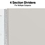 Staples® 5-Subject Subject Notebooks, 8.5" x 11", College Ruled, 200 Sheets, Assorted (10467M-CC)~#|#~89A65C9B-69D3-4192-AEF174E756FE7372_sc7