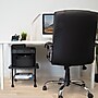 Mount-It! 2-Shelf Laminate/Steel Mobile Printer Stand with Dual Wheel Casters, Black (MI-7857)~#|#~89A724E2-FFA9-4467-9EBA9B47AE039542_sc7