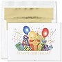 Customizable "Birthday Bash" Birthday Card, Blank Inside, w/ Gold Lined White Fastick Env, 100/Box~#|#~89AA8D6B-B407-4C29-87809B4CE02D162F_sc7