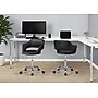 Monarch Specialties Inc. Armless Faux Leather Swivel Computer and Desk Chair, Black (I 7298)~#|#~89AADBCE-25DA-4CB6-B8A47B98B8A80A1B_sc7