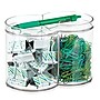 iDESIGN Stackable Plastic Dual Canister with Lid, Clear, 2/Pack (28209M2)~#|#~89B7CD64-1181-4C15-B57BF49160F9E4EC_sc7