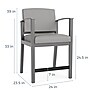 Lesro Amherst Wood Vinyl Guest Chair, Gray (AW1161.WNA-01CHGY)~#|#~89B9B58C-CE2A-437F-8E0BEFADD60BFD9B_sc7