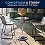 Flash Furniture 23.5'' Round Adjustable-Height Glass Table (Adjustable Range 33.5'' to 41'') (CH5)~#|#~89CB5B1D-7B18-4477-9D98C6AF06D9683D_sc7