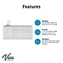 Viva Comfort 36.75"H x 72"W Exam Room Medical Cabinet With Sink, 6-Doors, 3-Drawers, Gray (ADIME902-BASE-72-LS-GRY-MK)~#|#~89E83185-6ABF-4D09-BB94B2C54F4B69FD_sc7